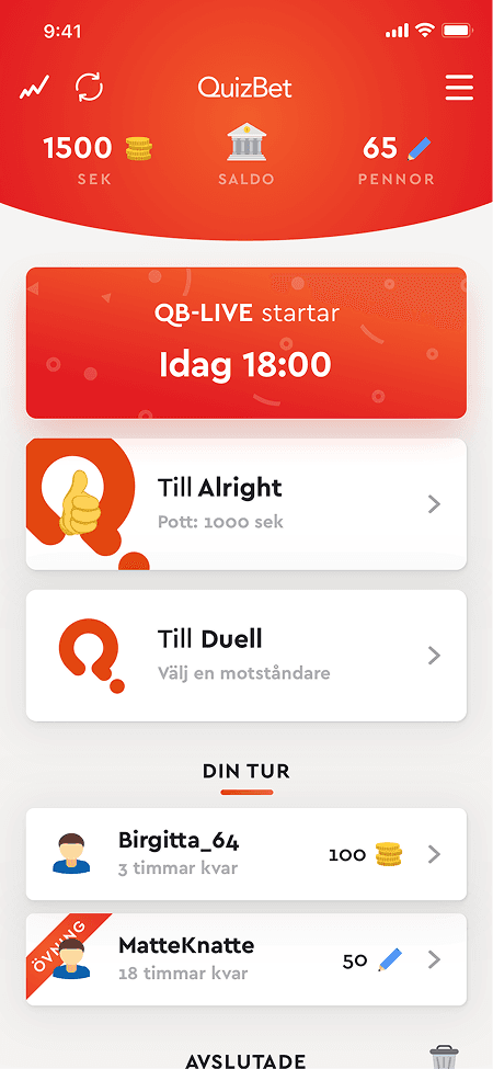 Mobile App Interface